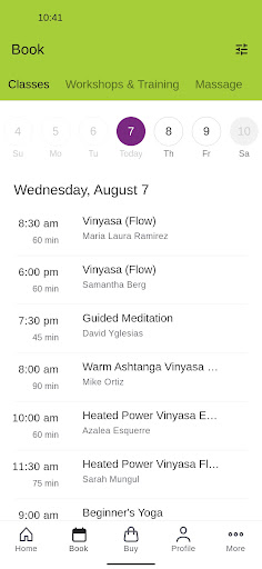 Energy Yoga and Wellness Screen 2