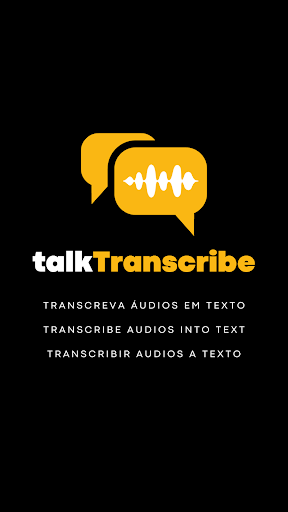 Android application talkTranscribe screenshort