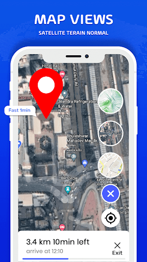 GPS Route Finder - Navigation Screen 2