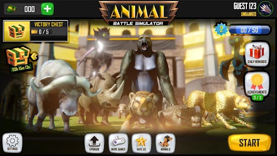 محاكي معركة الحيوانات: حرب حيوانات المملكة 3