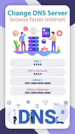 Android application Change DNS Server, Browse Fast screenshort