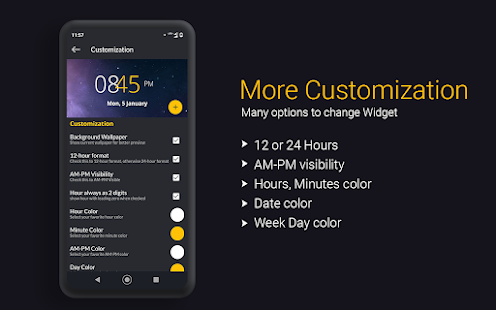 Digital Clock Widget Pro Screenshot