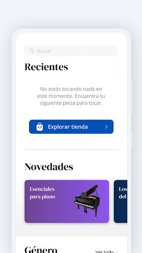 Android application ePartitura screenshort