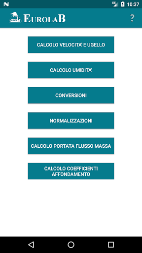 Android application iEurolab - BETA screenshort