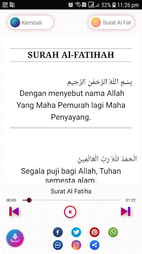 Surat Al Fatihah Mp3 Merdu dan Artinya
