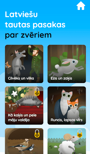 Android application Zelmas pasakas screenshort