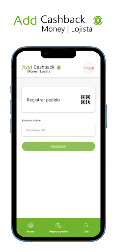Add Cashback Money | Lojista Screen 3