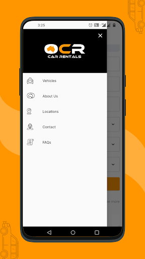 Android application OCR Car Rentals screenshort