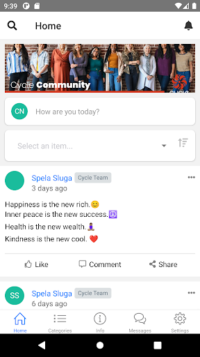 Cycle Community Screen 3