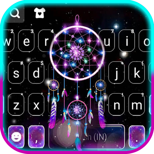 Glow Dreamcatcher Keyboard Background