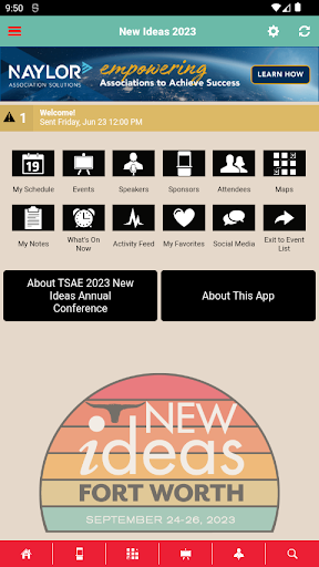 TSAE Events Screen 2