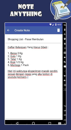 Android application G-Note screenshort