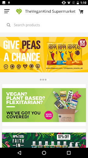 Android application The Vegan Kind Supermarket screenshort