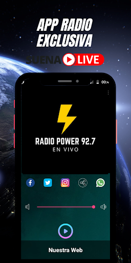 Android application Power Fm 92.7 screenshort