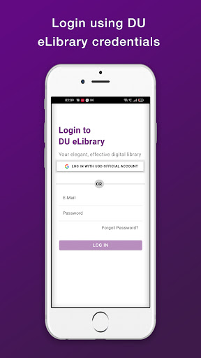 Android application DU eLibrary screenshort