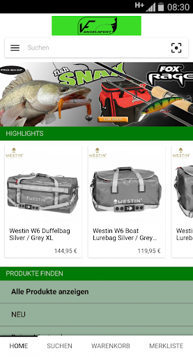 Android application VF Angelsport Online Shop screenshort