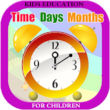 Learn Clock,Day & Month - Kids icon