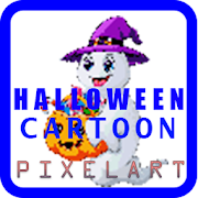 Halloween Cartoon - Pixel Art