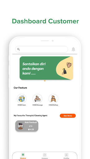 Android application Web Home Order screenshort