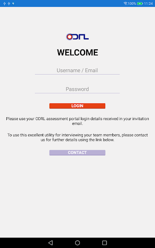 Android application ODRL Virtual Assessment Portal screenshort