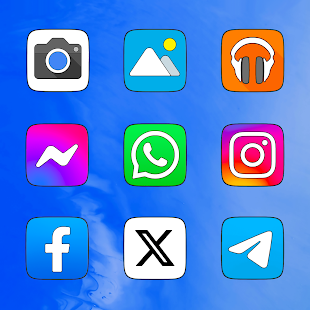 Pixly Square - Icon Pack Capture d'écran