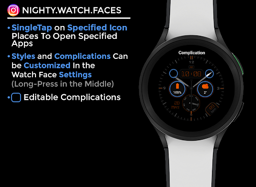 Ortanight - watch face screenshot 5