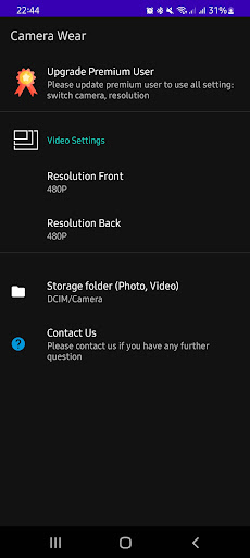 Android application Camera Remote Wear OS screenshort