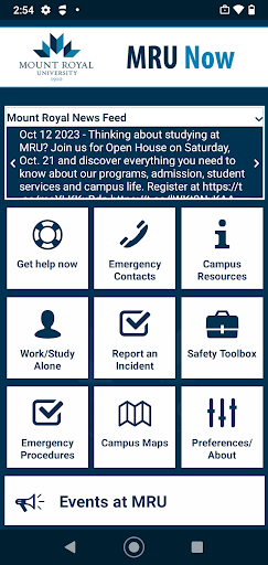 Android application MRU Now screenshort