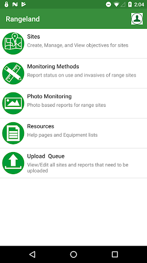 Android application Rangeland Health Monitoring screenshort