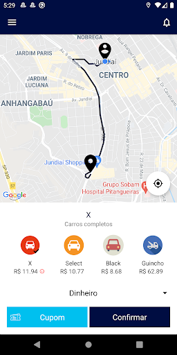 Android application UcaR screenshort