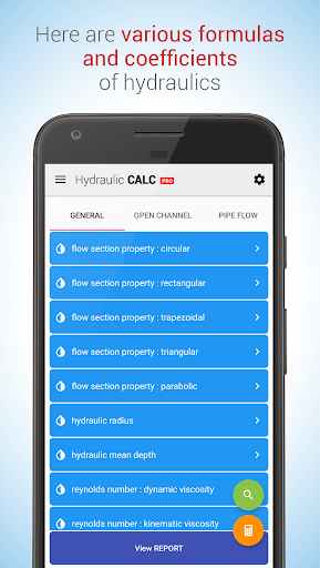 Hydraulic CALC pro Screen 3