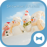 Cute Wallpaper Snowman Friends Theme icon
