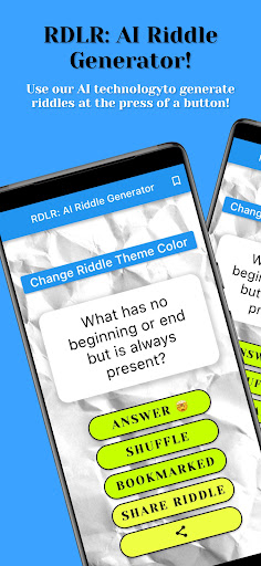 Android application RDLR: AI Riddle Generator screenshort