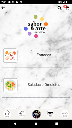 Sabor & Arte Screen 2
