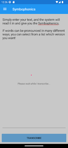 Symbophonics - Transcriber Screen 3