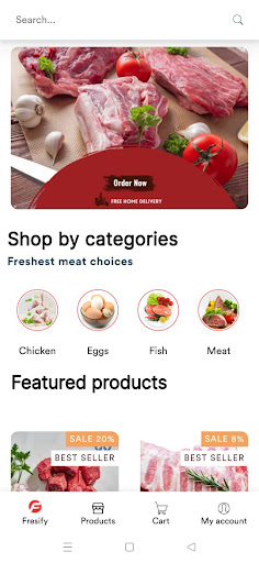 Android application FRESIFY screenshort