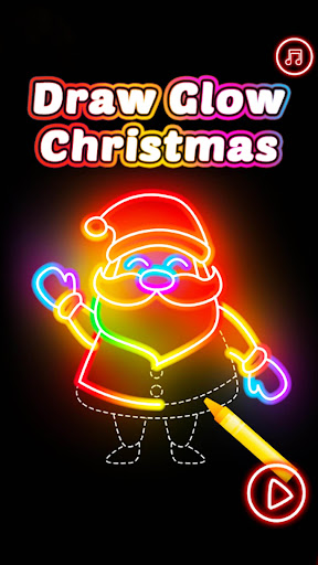 Android application Christmas Art: Glow Coloring screenshort