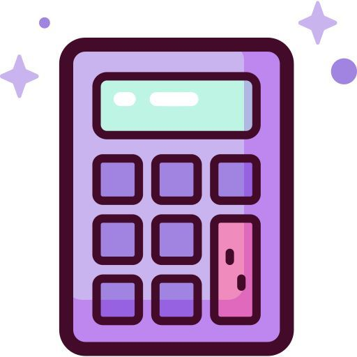 Modern calculator logo