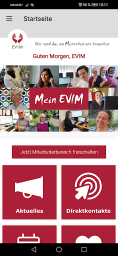 Android application MeinEVIM screenshort