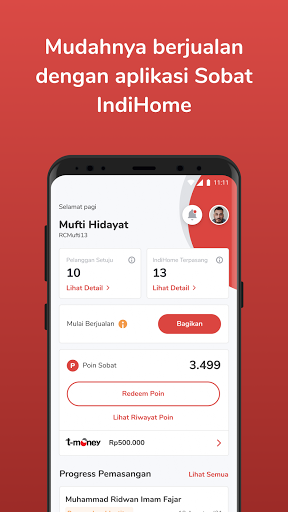 Android application Sobat IndiHome screenshort