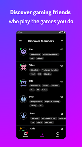 Android application Playsum: find gaming friends screenshort