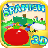 Learning Spanish For Kids 3D icon