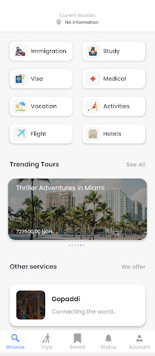 Birdview Travels Screen 3