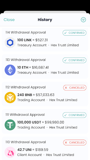 Android application Hex Safe Mobile App screenshort