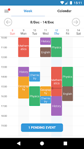 Student Calendar - Timetable Unknown
