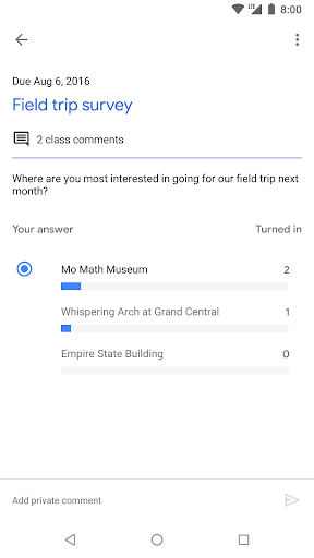 Google Classroom Screenshot 5