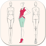 Fashion Design Flat Sketch - Fashion Designing App icon