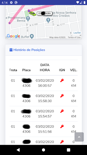 JUNIOR TRACKER, GERENCIAMENTO Screen 2