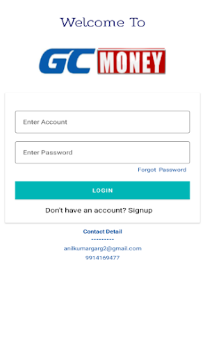 Android application gcmoney screenshort
