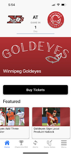 Goldeyes Gameday Screen 2